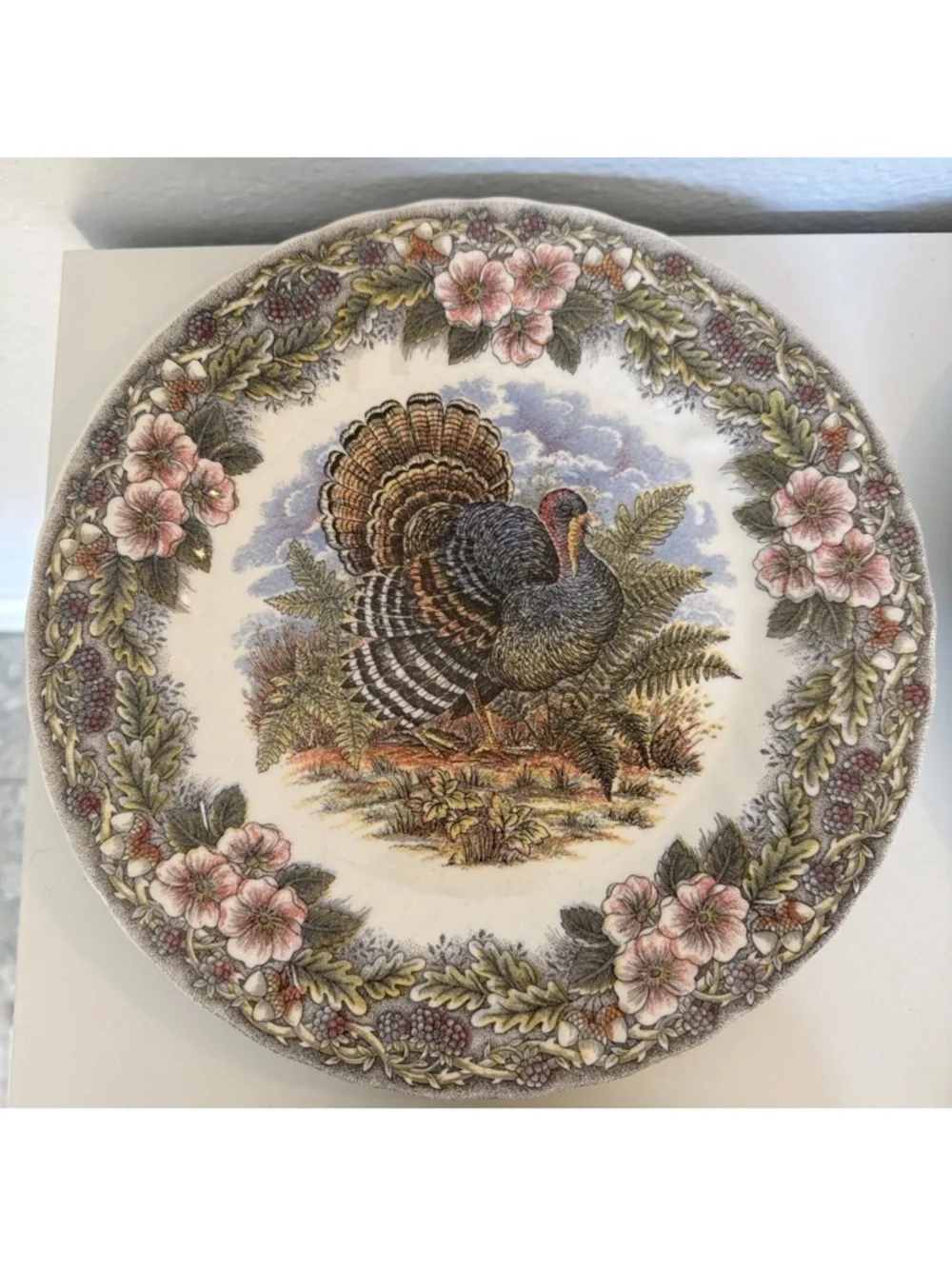New in Box Set of 4 Queens Myott Factory Thanksgiving Turkey Cereal Bowls